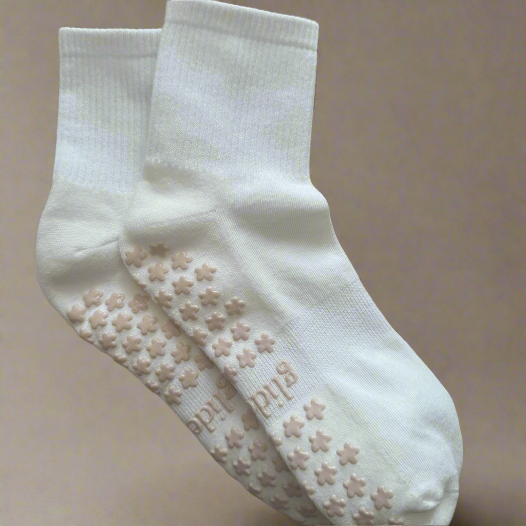 Vanilla Floral Grip Socks