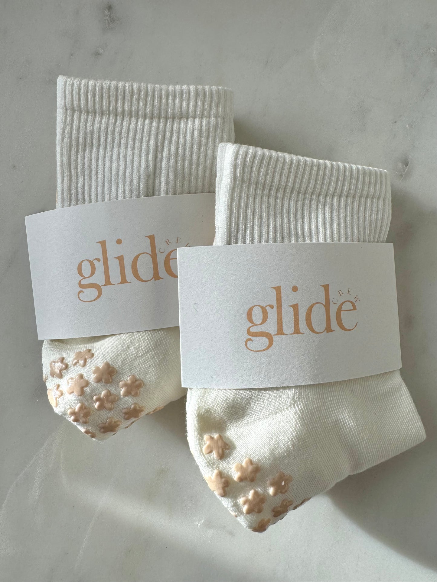 Vanilla Floral Grip Socks